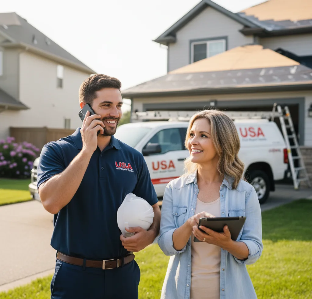 USA Roof Repair Experts customer support in Cataula